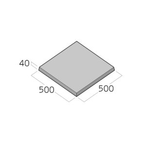 500 x 500 x 40mm