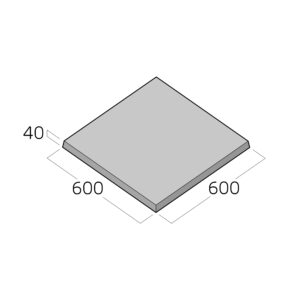 600 x 600 x 40mm