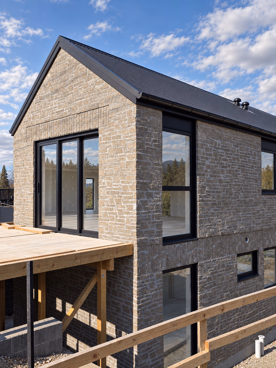 Clyde project featuring Pressed Stone in Crawford Schist